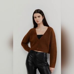 OAK + FORT Cropped Cardigain